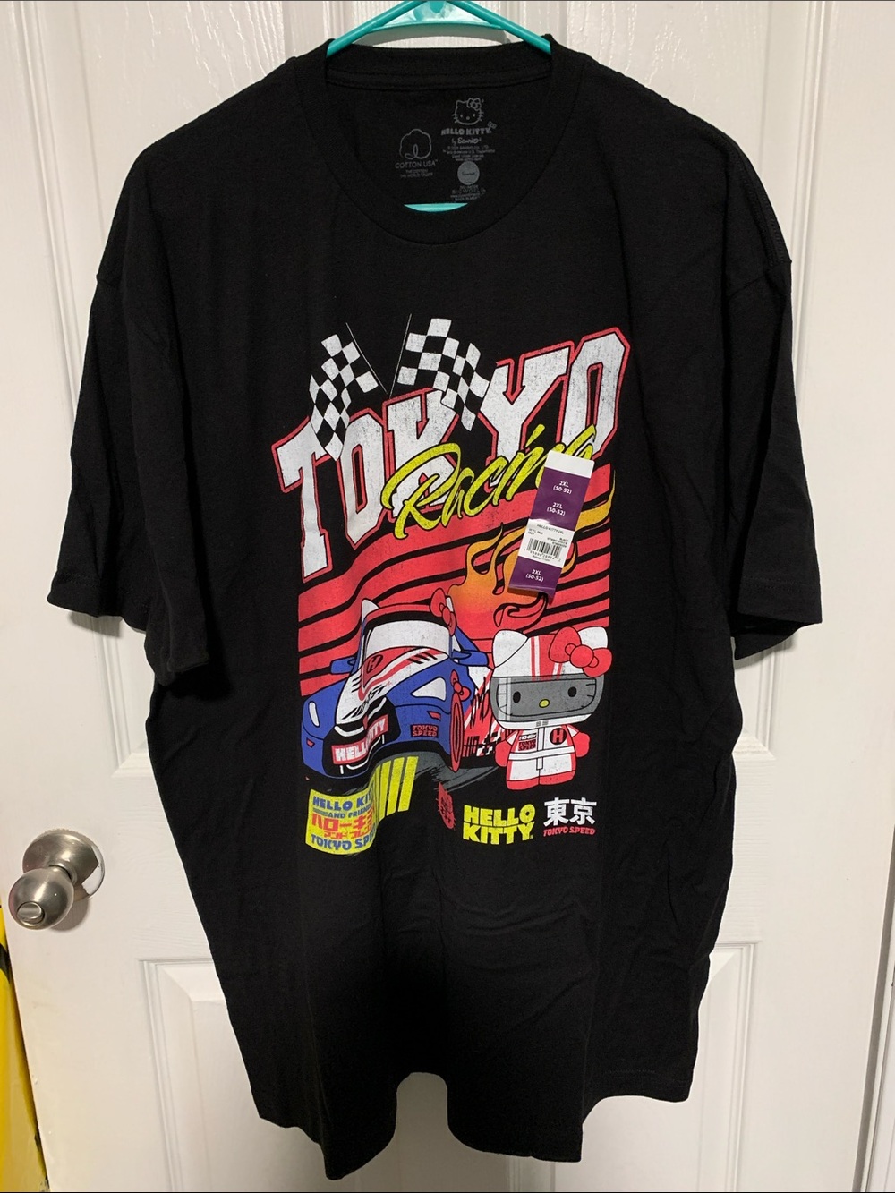 Sanrio Hello Kitty Black Tokyo Racing Graphic Tee